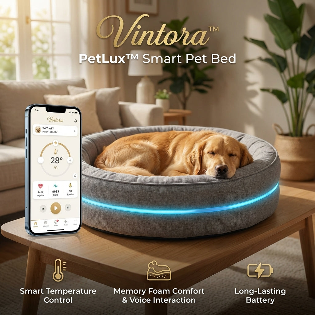 Vintora™ PetLux Smart Pet Bed