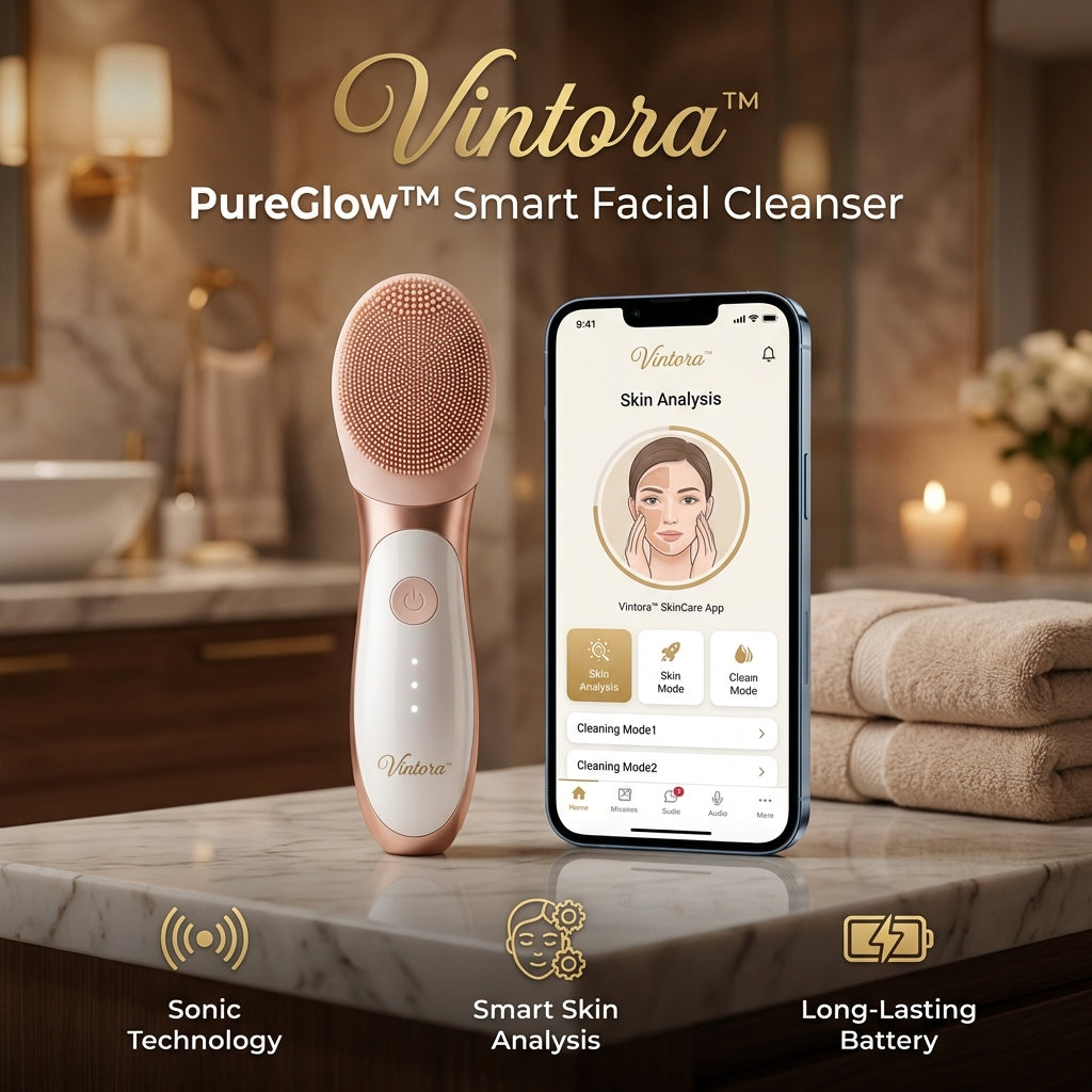 Vintora™ PureGlow Smart Facial Cleanser