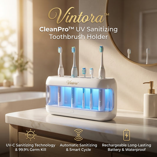 Vintora™ CleanPro UV Sanitizing Toothbrush Holder