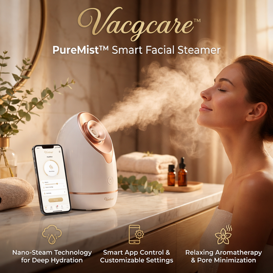 Vacgcare™ PureMist Smart Facial Steamer